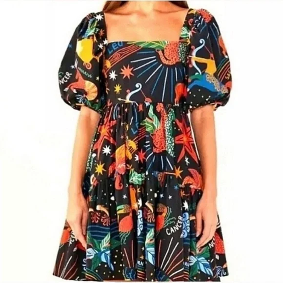 Farm Rio Zodiac Minidress - Picture 2 of 6